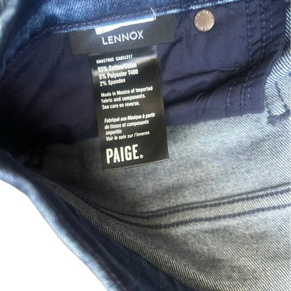 PAIGE Men's Straight Blue Jeans